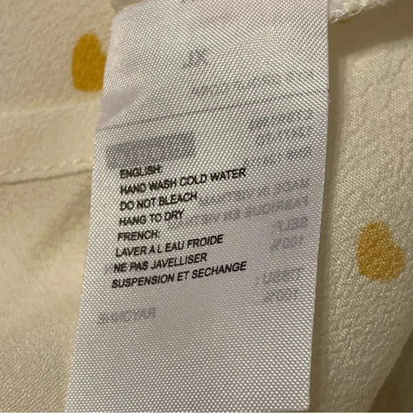 ELODIE Yellow Heart Print‎ Tank Top in White - Picture 7 of 7